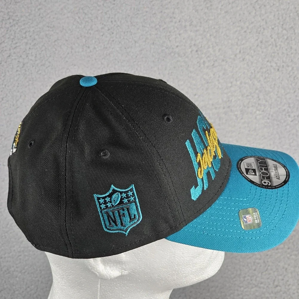New Era Hat Mens OS Black Jacksonville Jaguars NFL 22 Draft 940 Snapback Cap